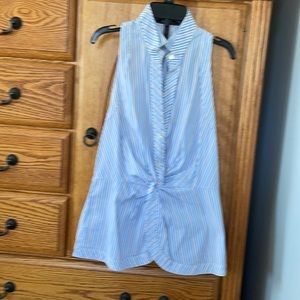BCBG striped blouse size Med